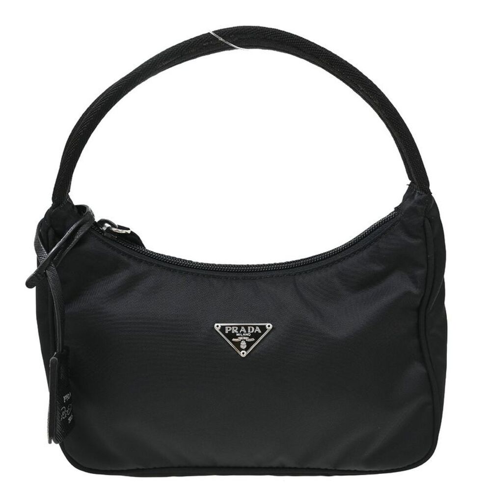 Prada Hobo Tessuto Black Nylon Shoulder Bag Bag